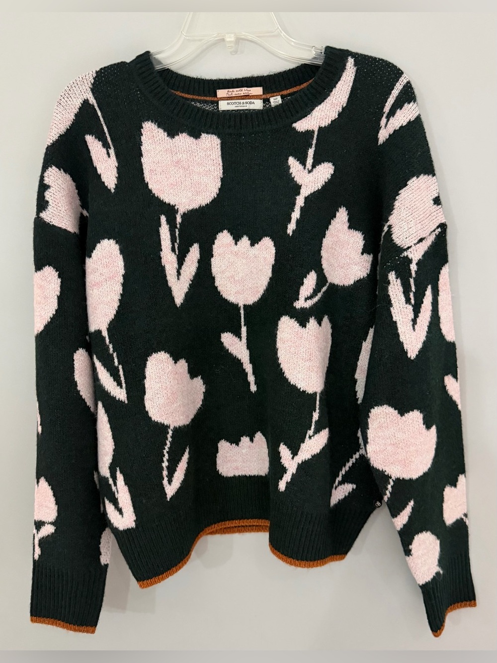 ✨NWT✨Scotch & Soda: Floral Knit Sweater (ptp approx 24in) Size Small